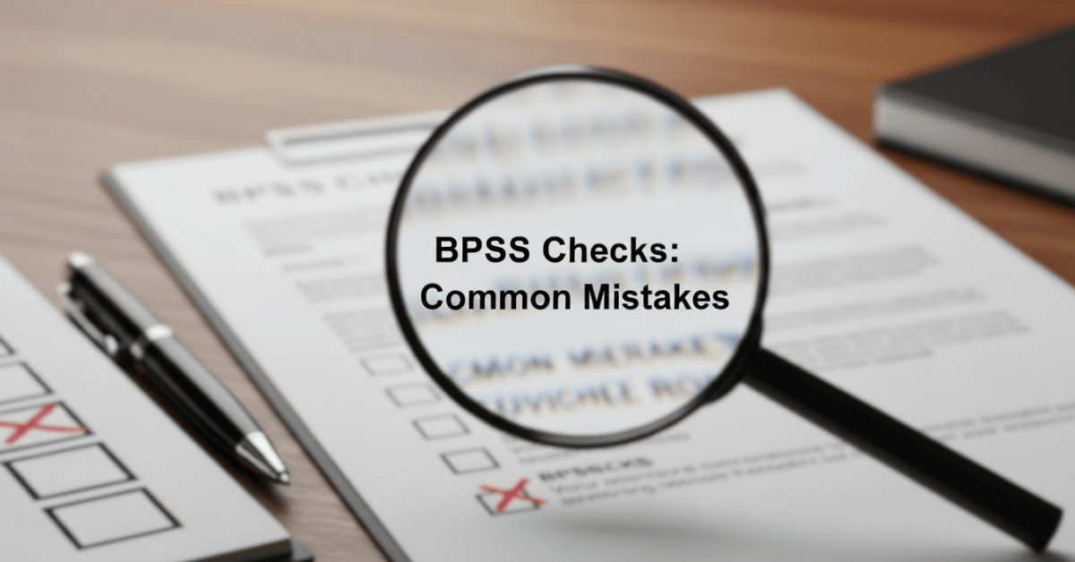 mistakes in bpss checks